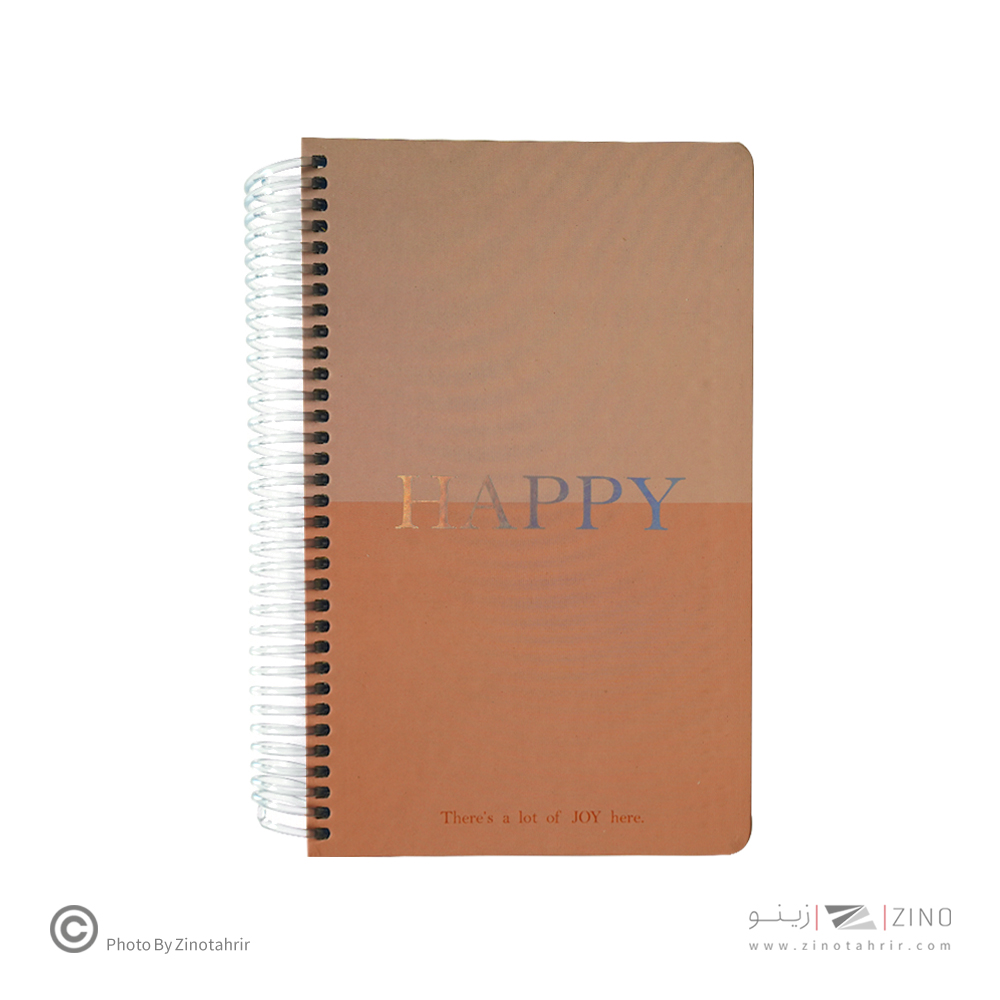 دفتر120برگ215*130سیمی جلدسخت لانگو سری هپی اسپیرال